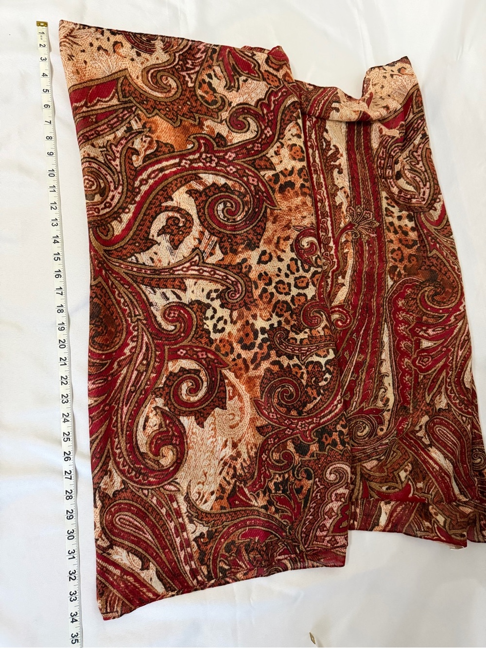 Scarf Oblong Fabric with Tags - Picture 5 of 6